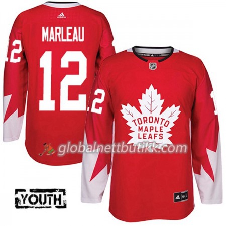 Toronto Maple Leafs Hockeydrakt Patrick Marleau 12 2017-2018 Rød Alternate Adidas Authentic - Barn